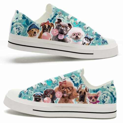 Personalized Dog Breed Low Top Shoes, Gift For Dog Mom, Custom Dog Low Top 2024 Shoes, Gift For Him, Trendy Shoes Style